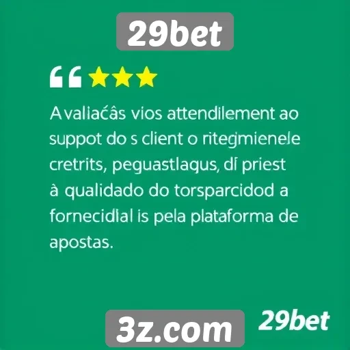 Atendimento ao cliente no 29bet avaliado por usuários